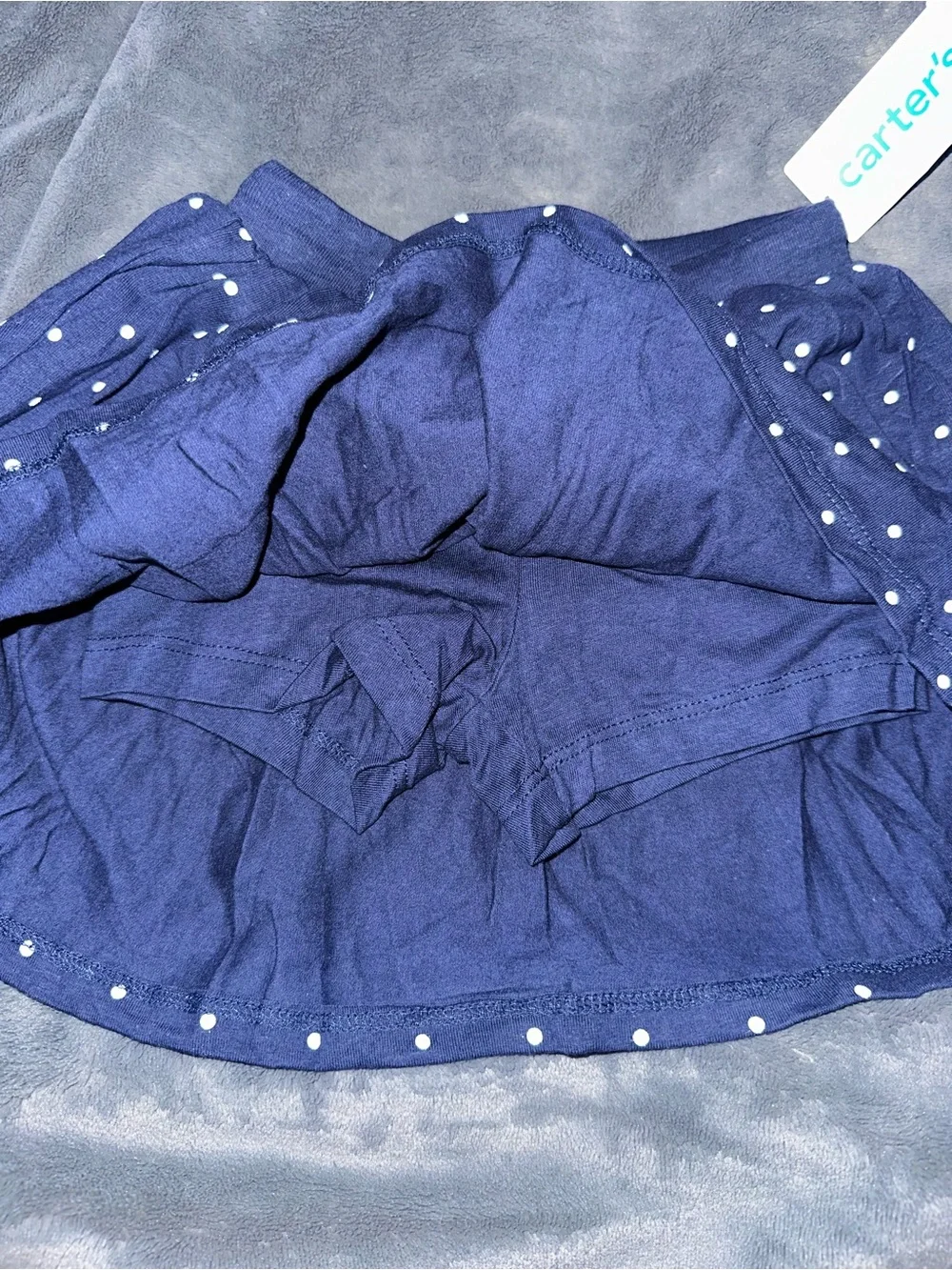 Carter's toddler girl Navy Polka Dot Skirt